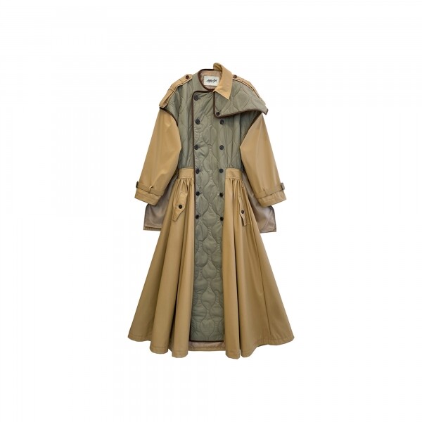 1215 디자이너스,Quilting signature trench coat