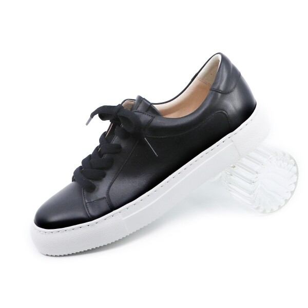 1215 디자이너스,Black Lace-Up Slip-On Shoes