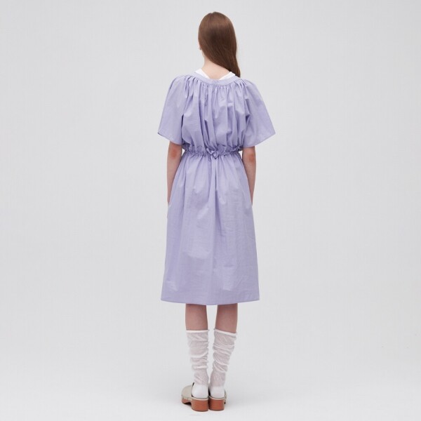 1215 디자이너스,투웨이 셔링 원피스 바이올렛 2WAY SHIRRING DRESS Violet